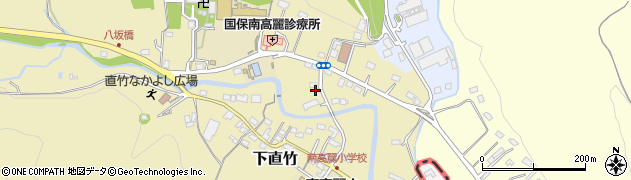 埼玉県飯能市下直竹1114周辺の地図
