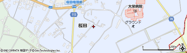 千葉県成田市桜田1025周辺の地図