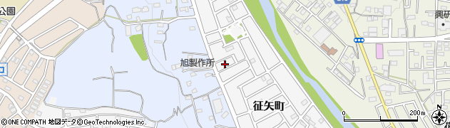 埼玉県飯能市征矢町10周辺の地図