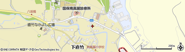 埼玉県飯能市下直竹1115周辺の地図