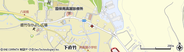 埼玉県飯能市下直竹1129周辺の地図