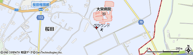 千葉県成田市桜田1567周辺の地図