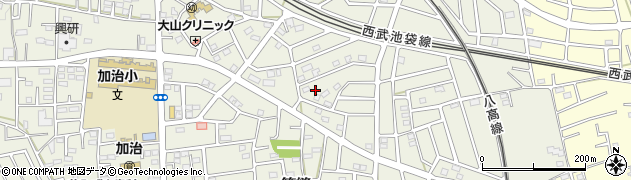 埼玉県飯能市笠縫158周辺の地図