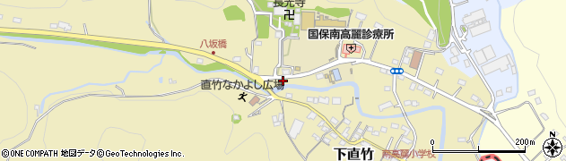 埼玉県飯能市下直竹1046周辺の地図