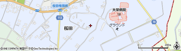 千葉県成田市桜田1023周辺の地図