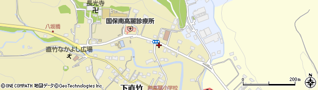 埼玉県飯能市下直竹1117周辺の地図