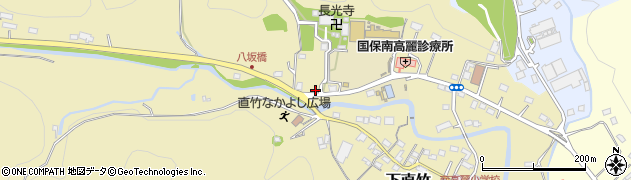 埼玉県飯能市下直竹1049周辺の地図
