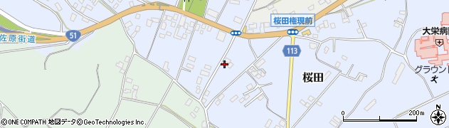 千葉県成田市桜田992周辺の地図