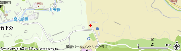 埼玉県飯能市下直竹416周辺の地図