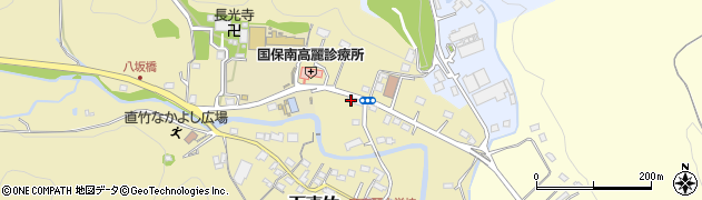 埼玉県飯能市下直竹1102周辺の地図