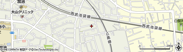 埼玉県飯能市笠縫296周辺の地図