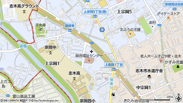 〒353-0001 埼玉県志木市上宗岡の地図