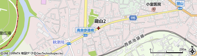 埼玉県入間市鍵山周辺の地図