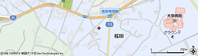 千葉県成田市桜田1008周辺の地図