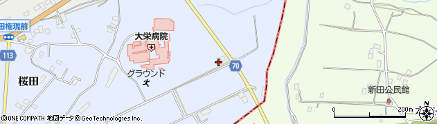 千葉県成田市桜田1156周辺の地図