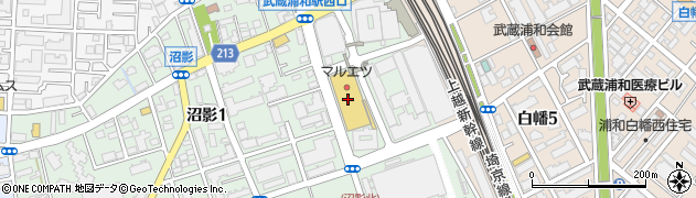 あづま進学教室武蔵浦和ナリア教室周辺の地図