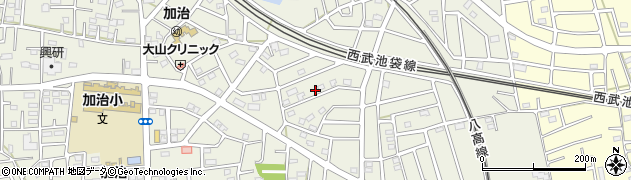 埼玉県飯能市笠縫151周辺の地図