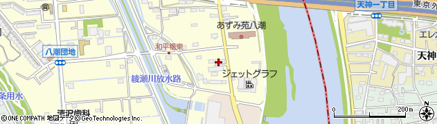 埼玉県八潮市八條3684周辺の地図