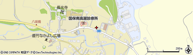 埼玉県飯能市下直竹1119周辺の地図