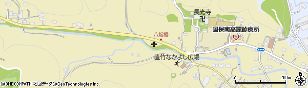 埼玉県飯能市下直竹1030周辺の地図
