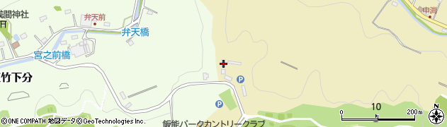 埼玉県飯能市下直竹417周辺の地図