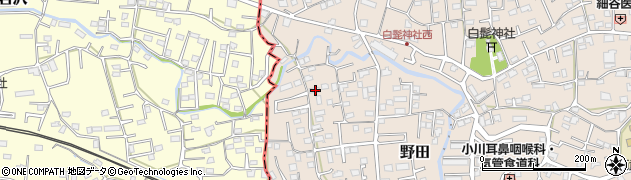 埼玉県入間市野田252周辺の地図