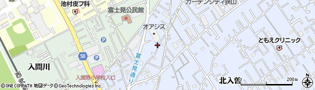 埼玉県狭山市北入曽855周辺の地図