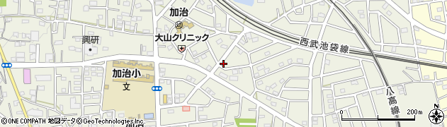 埼玉県飯能市笠縫105周辺の地図