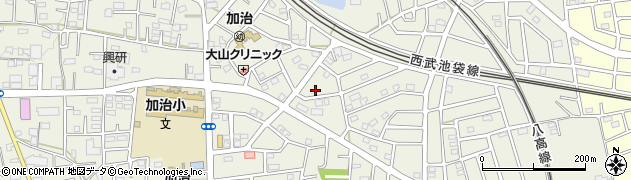 埼玉県飯能市笠縫106周辺の地図