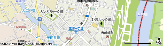 埼玉県三郷市三郷周辺の地図