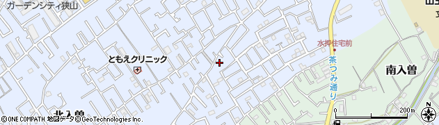 埼玉県狭山市北入曽200周辺の地図