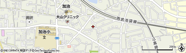 埼玉県飯能市笠縫108周辺の地図