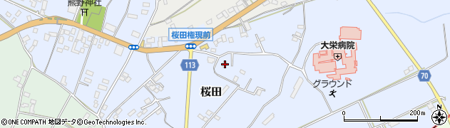 千葉県成田市桜田1020-10周辺の地図