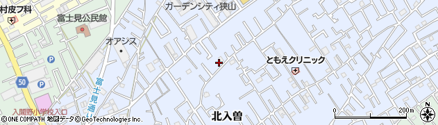 埼玉県狭山市北入曽808周辺の地図