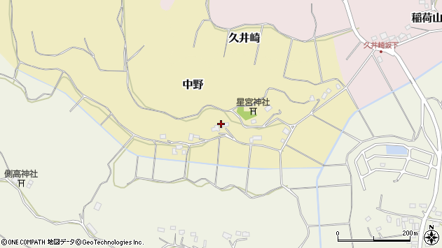 〒287-0237 千葉県成田市中野の地図