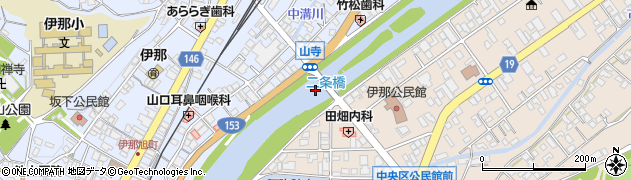 二条橋周辺の地図