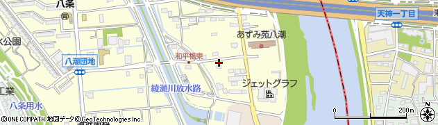埼玉県八潮市八條3688周辺の地図