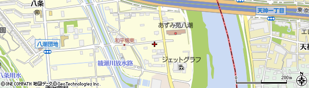 埼玉県八潮市八條3686周辺の地図