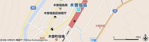 長野県木曽町（木曽郡）福島（新万郡）周辺の地図