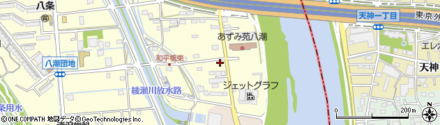 埼玉県八潮市八條3685周辺の地図