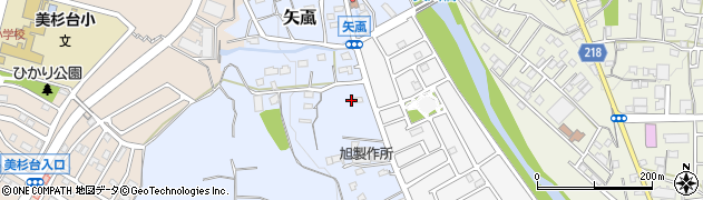 埼玉県飯能市矢颪374周辺の地図