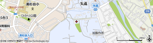 埼玉県飯能市矢颪342周辺の地図