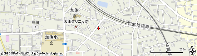 埼玉県飯能市笠縫109周辺の地図