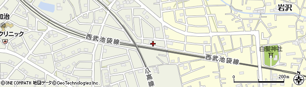 埼玉県飯能市笠縫316周辺の地図