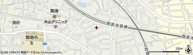 埼玉県飯能市笠縫152周辺の地図