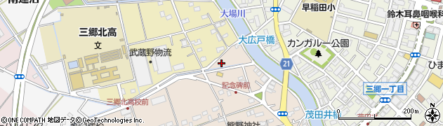 埼玉県三郷市茂田井672周辺の地図