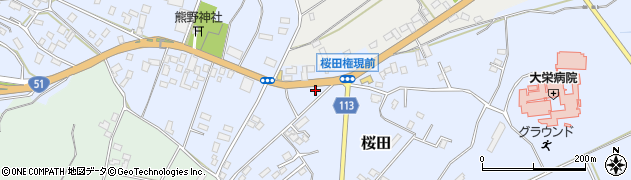 千葉県成田市桜田999周辺の地図