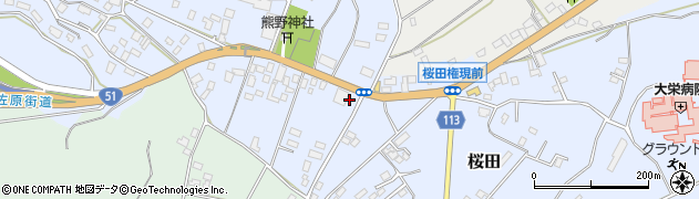 千葉県成田市桜田989周辺の地図