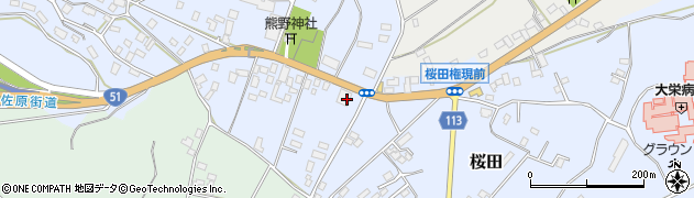 千葉県成田市桜田983周辺の地図