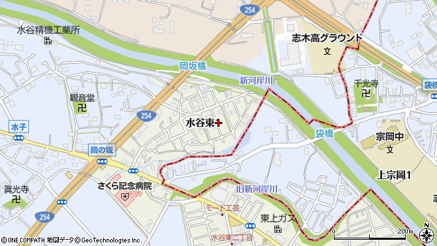 〒354-0013 埼玉県富士見市水谷東の地図